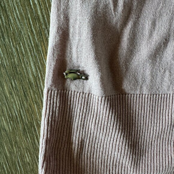 Lacoste silk/cotton blend collared PINK preppy shift dress size 42 - Picture 5 of 12